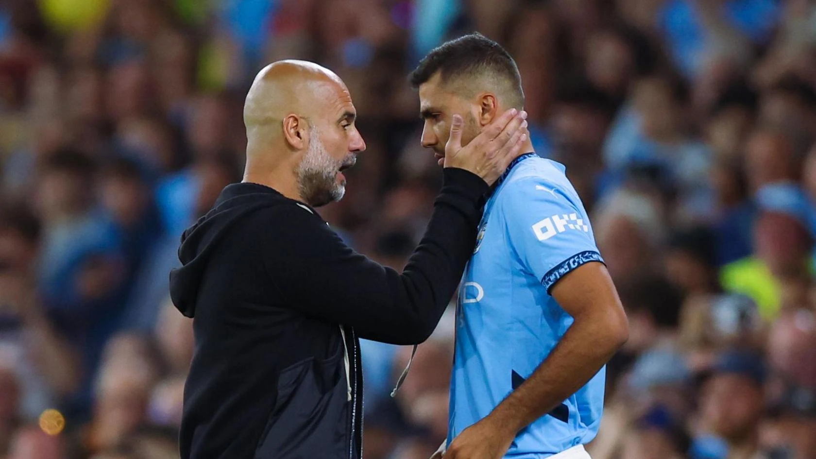 Pep Guardiola refuses to guarantee Rodri’s return for Monday’s Premier League clash